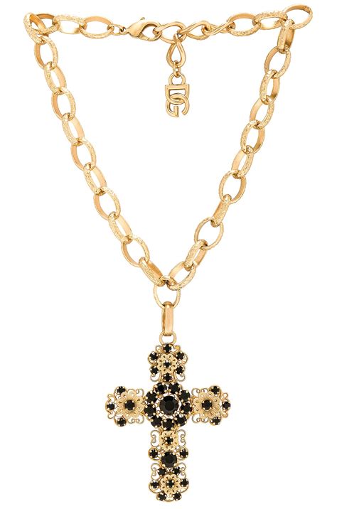 dolce & gabbana cross necklace